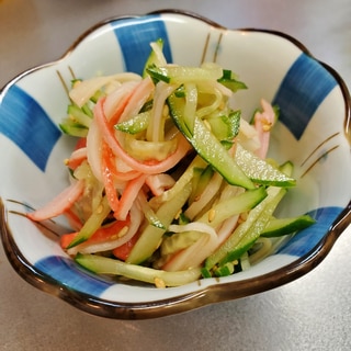 簡単！美味しい！カニカマとキュウリの中華和え